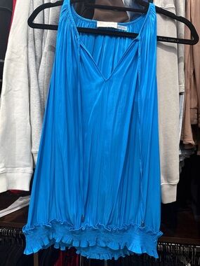 Ramy Brook size medium silk turquoise tank